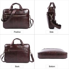 Elevate your style with our Men's Vintage Leather Briefcase. Handcrafted from genuine leather, this versatile bag seamlessly fits into your professional and casual lifestyle. Carry it as a handbag, sling it over your shoulder, or wear it diagonally for added convenience. Experience timeless elegance with our leather document holder. MATERIAL - Made of superior 100% top grain leather, solid color, feels cosy to touch,delicate, durable. The hardware parts are made of cast molding thick hardware, t Large Capacity Shoulder Bag Briefcase For Business, Large Capacity Business Briefcase Shoulder Bag, Large Capacity Shoulder Briefcase For Business, Brown Business Laptop Bag With Large Capacity, Brown Large Capacity Laptop Bag For Business, Large Capacity Leather Crossbody Laptop Bag, Brown Professional Satchel For Formal Use, Business Crossbody Laptop Bag In Soft Leather, Brown Satchel For Business Trips With Large Capacity