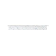 a white marble shelf sitting on top of a wall