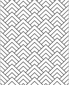 a black and white geometric pattern with diagonal lines in the center, on a white background