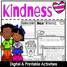 Kindness Activity | Bucket FillerKindness and Bucket Filler Activities for Kindness Day (or ANY day). Includes:Writing PromptsBucket Filler BookletBucket Filler HatCertificateLetter to a FriendKindness Calendar... and more!There is also a digital activity included!Don't forget to check out my February Mini Bundle!Find me on FB and IG!Emial: WinterStorm3T@gmail.comDon't forget to leave feedback to earn TPT credit! Bucket Filler Activities, Kindness Activity, Bucket Filler, Kindness Day, Kindness Activities, Digital Activities, Printable Activities, Digital Printables, Dear Friend