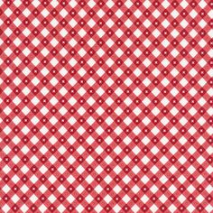 a red and white checkered pattern with small squares on it's surface,