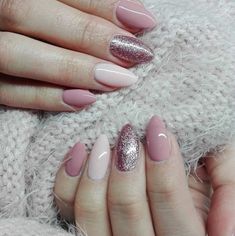 Hot Pink Nails, Colorful Nail Art, Cute Spring Nails, Spring Nail Designs, Sparkle Nails, Pink Nail Designs