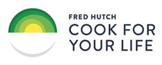 the logo for feed hutch's cook for your life program, with an image of a rainbow