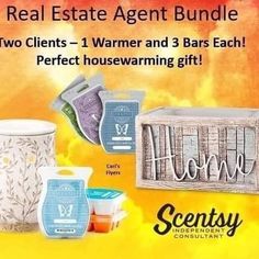 the real estate agent bundle includes two items, one warmer and 3 bars each perfect housewarming gift