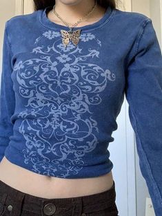 ⚡Buy 2024 Fairy Grunge Graphic Long Sleeve Crop Top Black M under $14.00 in Tops&Tees at AnotherChill.com Online. Style: Street. Color: Black,Blue,Coffee. Fabric Content: Polyester, Spandex. Fit Type: Slim fit. Neckline: Crew Neck. Sleeve Length: Long Sleeve. ✓2024 S/S OUTFITS. Check reviews and buy Rib Long Sleeve Printed Crop Top today. Crop Top Autumn, Coffee Fabric, Harajuku Clothes, Printed Crop Top, Grunge Fairycore, Y2k Long Sleeve, Blue Coffee, Vintage Crop Tops, Corset Crop Top