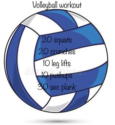 a volleyball ball with the words volleyball workout written in spanish and english on it royalty illustration