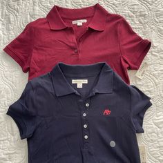 Navy & Maroon Aeropostale Polo Shirts Brand New With Tags Size Medium Buy 2 For $18 Message Me To Buy 1 For $10 #School #Work #Countryclub #Poloshirt Polo Shirts Aesthetic, Women Polo Shirt Outfit, Polo Shirt Aesthetic, Fitted Polo Shirt, Dark Green Hoodie, Animal Print Crop Tops, Polo Shirt Outfits, Polo Shirt Brands, Aeropostale Hoodies