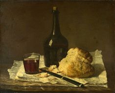 Oil painting jean baptiste simeon chardin - Still Life & Bottle Glass and Loaf | eBay Chardin Still Life, Dutch Still Life, Still Life Photos, Bottle Corks, Still Life Oil Painting, European Paintings, Art Uk, Painting Still Life, Still Life Art