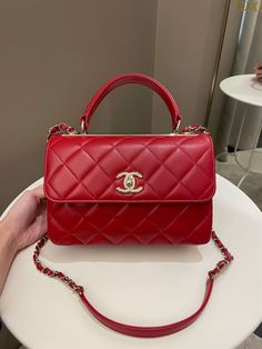 Chanel Trendy Cc Flap BagRed Stiff Lambskin LGHWSmall 25 x 17 x 11 cmChain drop 49.5 cm29 Series Aug 20209.5/10 Excellent (faint rubs at base and minor lines under flap otherwise almost like new)Includes dust bag, ation card and receiptRTP current 9910 sgdPrice was 5900 sgdPrice now 5400 sgd 4020 usd CN5350-01 High-end Double Flap Bag For Shopping, High-end Top Handle Bag With Cc Turnlock Closure, Designer Double Flap Bag With Top Carry Handle, Red Designer Bag With Double Flap, Red Designer Bags With Double Flap, Designer Red Double Flap Bag, Double Flap Satchel For Shopping, Red Formal Bags With Double Flap, High-end Red Shoulder Bag With Top Handle