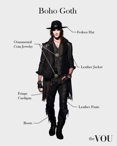 Goth Outfits Men, Goth Fashion Men, Outfit Idea For Men, Bohemian Outfit Men, Bohemian Style Shoes, Bohemian Outfits Summer, Boho Men Style, Bohemian Style Men, Boho Rock