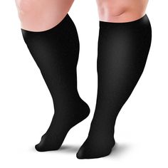 PRICES MAY VARY. 80% Nylon, 20% Spandex THE IDEAL CHOICE: Say goodbye to discomfort and swelling with our premium compression socks. These 20-30mmhg closed toe socks are specially designed to help contribute to improving the condition of your legs and speed up the recovery. GRADUATED COMPRESSION: These compression socks for men and women feature gradual compression. These Socks help Relieve Swelling, Varicose Veins, Spider Veins, Sore Aching Muscles, Edema, DVT Blood Clots. Used for Improved Blo Full Length Black Compression Hosiery, Full Length Compression Black Hosiery, Full-length Compression Black Hosiery, Black Full-length Compression Hosiery, Black Breathable Knee-high Socks, Black Compression Knee-high Hosiery, Breathable Black Knee-high Socks, Fitted Black Sports Hosiery, Black Knee-high Sports Socks