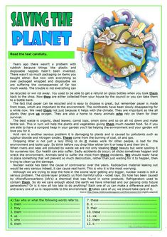 a page from the book saving the planet