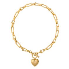 Gold Heart Pendant Toggle Necklace As Gift, Gold Toggle Necklace With Heart Charm As Gift, Gold Heart-shaped Necklace With Toggle Clasp, Elegant Gold Toggle Necklace For Valentine's Day, Gold Heart-shaped Toggle Necklace, Gold Heart Toggle Necklace With Toggle Clasp, Gold Toggle Necklace With Heart Charm For Valentine's Day, Gold Heart Charm Toggle Necklace For Valentine's Day, Gold Heart Necklace With Toggle Clasp Gift