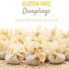 gluten free dumplings with text overlay