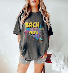 Retro Bachelorette Party Shirts, 90s Bridal Party Shirts,90s Bride Shirt, Retro Bride Shirt,Bride of the 90s Shirt,90s Bachelorette Shirts *IMPORTANT PLEASE READ BEFORE PURCHASING* My store uses DTG (Direct to Garment) printing. This means the design is printed into the garment. This means it is designed to last longer than other printing processes. Due to this printing process the design colors may not be as vibrant as shown in the photos. There may at times be a slight difference between real and perceived colors of an item due to the nature of the item or resolution of a computer or phone screen. My items are made to order. Production can take up to 5 business days. I cannot promise any exact arrival dates in case of delays within USPS system. PLEASE ORDER AHEAD IF NEEDED BY SPECIFIC DA 90s Inspired Multicolor Letter Print Tops, 90s Style Summer Party T-shirt, 90s Short Sleeve Party Tops, 90s Style Short Sleeve Party Tops, 90s Style Summer Shirt With Funny Print, 90s Bride, 90s Bridal, 90s Bachelorette, Bachelorette Matching Shirts