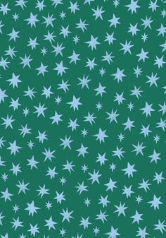 blue stars on a green background