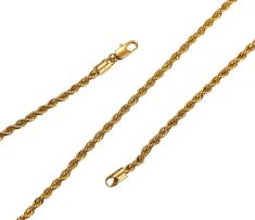 24k Gold Filled 2mm Rope 18" Length Gold Rope Necklace, Custom Charm Necklaces, Gold Filled Necklace, Rope Necklace, Men's Necklace, Gold Chain Necklace, Gold Plated Necklace, Stylish Jewelry, Gold Plated Chains