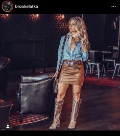 Nfr Outfits For Vegas Cowgirl Fashion, Cowboy Outfits For Women, Vegas Outfit Ideas, Winter Cowboy, Nfr Outfits, Cowgirl Skirt, Cowgirl Boots Outfit, Nfr Fashion, Cowgirl Style Outfits