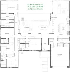 the floor plan for a two story house