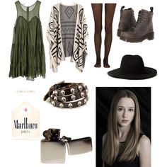 "AHS--Violet Harmon inspired" by blackquartz on Polyvore Ahs Inspired Outfits, Boho Inspo, Character Inspired Outfits, Grunge Style, Fashion 101, Soft Grunge, Hippie Outfits, Cosplay Outfits, Spring Summer Outfits