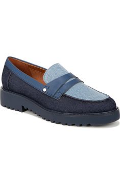 Franco Sarto Cassandra Platform Penny Loafer - Wide Width Available (Women) | Nordstromrack Spring Flat Platform Loafers For Business Casual, Spring Business Casual Flat Platform Loafers, Spring Business Casual Medium Width Loafers, Penny Loafer, Franco Sarto, Penny Loafers, Contemporary Style, Penny, Loafers