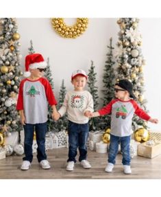 Sweet Wink Boys' Santa Dino Monster Truck Christmas 3/4 Shirt - Little Kid, Big Kid Smiley Christmas, Wedding Guest Coats, Christmas Long Sleeve Shirts, Stuart Weitzman Boots, Boys Christmas, Fall Wedding Dresses, Lingerie Romper, Monster Truck, Big Kid