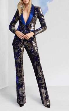 Glitter Suit, Classic Tuxedo, Ralph Russo, Woman Suit Fashion, Pantsuits For Women, Mode Casual, Indian Fashion Dresses, Moda Vintage, Looks Chic