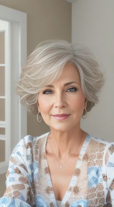 30 Short Haircuts for Older Women to Inspire Your Next Look Short Haircuts For Older Women, Choppy Bob Hairstyles For Fine Hair, Haircuts For Older Women, Bob Hairstyles For Thick, Haircut For Older Women