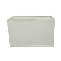 a white rectangular box with two glass sides on the bottom and an inner section for storage