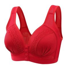 What will you get? Package Content: 1 x Women Everyday Bra Feature:  Lightweight and seamless material, great for close-wearing.  Wire-free non-foam design, create naturally rounded shape.  U-Back wide straps relieve pressure and provide all-day ease.  Full coverage cups offer best support, firmly hold the bust in proper place.  Ajustable Hook & Eye closure, easy to adjust and fit you good.  Its a great choice for plus size everydays wearing. Suitable for your daily wear or any special occasions. Washing Tips: 1. Recommend wash with cold water. 2. Machine washing with a laundry bag. 3. Air dry, do not bleach, do not iron. posture bras for women wirefree corrector front close wireless full coverage plus size back support unlined no padded adjustable cushioned strap supportive reduce size li Bras For Different Tops, Front Fastening Bras, Front Closure Bra, Everyday Bra, Womens Bras, Bra Women, Steel Ring, Womens Fall, Daily Fashion