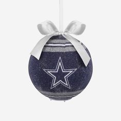 Dallas Cowboys LED Shatterproof Ball Ornament FOCO - FOCO.com Dallas Cowboy Christmas Tree Ideas, Dallas Cowboy Christmas Tree, Cowboy Christmas Tree Ideas, Dallas Cowboys Christmas Tree, Dallas Cowboys Christmas Ornaments, Dallas Cowboys Christmas, Ribbon Tree, Dallas Cowboy, Shatterproof Ornaments