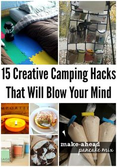 camping hacks that will blow your mind in the next few minutes, including drinks and snacks