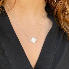 ✔️ Sterling silver 925 & mother of pearl gemstone ✔️ A Dainty Cross Necklace you will love!! ✝️ >>Handcrafted with love for you in GREECE!! >> MATERIAL This crucifix necklace is handmade with sterling Siver 925 Available with 22K Gold finish or rose gold finish >>SIZE Mother of pearl Cross: width >> 0.4 inches - 1.1 cm height >> 0.4 inches - 1.1 cm Chain: Chain length available options : 13-14-15 -16-17-18-19 inches (30-32-35-38-40 -42-45-48 -50 cm ) plus 1 inch White Sterling Silver Necklace As Gift For Her, White Dainty Necklace With Adjustable Chain, Dainty White Necklace With Adjustable Chain, White Necklace With Delicate Chain For Her, White Minimalist Charm Necklace With Round Pendant, White Necklace With Adjustable Chain As Gift For Her, Minimalist White Charm Necklace With Delicate Chain, White Minimalist Necklace With Delicate Chain, Dainty White Flower Pendant Necklace