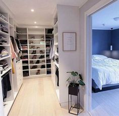 an image of a bedroom with closets and clothes in it on instagram for followers