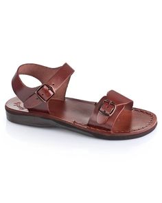 The original classic leather sandal handcrafted in Jerusalem. Featuring adjustable straps to provide comfort, style and support for years to come. Brown Strap Sandals, Comfortable Leather Sandals, Brown T-strap Sandals With Flat Leather Sole, Brown T-strap Sandals With Leather Sole, Brown Leather T-strap Sandals With Removable Insole, Casual Brown T-strap Sandals With Buckle Closure, Brown Adjustable T-strap Sandals With Leather Sole, Brown Flats, Handmade Sandals