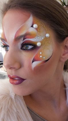 Opera Makeup, Extreme Makeup, Face Paint Makeup, Drag Makeup, Creative Eye, Fantasy Makeup, Armors