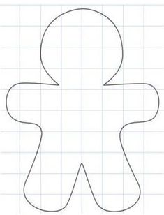 a paper cut out of a man's head and torso, with lines on it