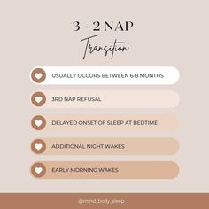 the 3 - 2 nap transition info sheet