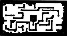 an electronic circuit board is shown in black and white, as if it was made out of