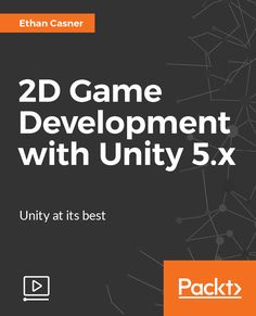 the book cover for 2d game development with unity 5x, which includes an orange