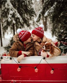 Christmas Couple, Red Car