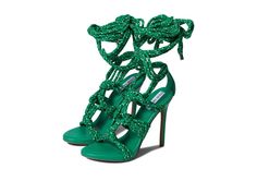 PRICES MAY VARY. Steve Madden Strappy Rope Upper Tall Stiletto Heel Open Toe Design Adjustable Ankle Wrap Closure Lace Pumps, Platform Stilettos, Heeled Sandal, Black Sandals Heels, Patent Leather Heels, Stiletto Pumps, Sneaker Heels, Sandal Fashion, Toe Designs