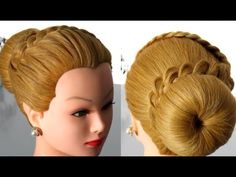 Прическа на длинные и средние волосы с плетением. Long Hair Wedding Updo, Hair Wedding Updo, Youtube Hair Tutorials, Long Hair Wedding, Sanggul Modern, Elegant Hairstyle, Updo Tutorial, Hairstyles With Glasses