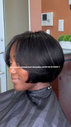 Bob Cuts For Black Women, Bombshell Bob, Bob Haircut Black Women, Sassy Bob Haircut, Silk Press Bob, Quickweave Bob, Short Relaxed Hairstyles, Black Hair Short Cuts, Short Bobs