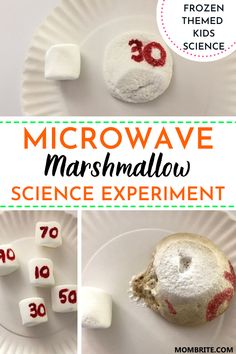 the science experiment shows how to make microwave marshmallows