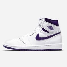 Women’s Jordan 1 High Top Og Court Purple Please Make An Offer Or Initiate A Bundle Logo Wings, Purple Punch, Perfect Sneakers, Nike Max, Jordan Model, Russell Westbrook, Womens Air Jordans, Limited Edition Sneakers, Jordan 1 High Og