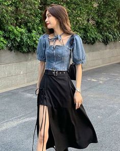 Korean Outfit Street Styles, Korean Fashion Kpop, Tiktok Outfits, 2000 Fashion, Kawaii Fashion Outfits, Korea Fashion, Outfits Fashion, 80s Fashion, Korean Outfits