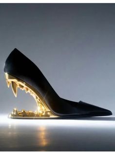 Women's Single Shoes Fashion Pointed Teeth Design High Heel Show Women's Shoes American Summer, Banquet Party, Black Shoes Women, British Indian Ocean Territory, Indian Ocean, Handmade Shoes, Haiti, Honduras, Ghana