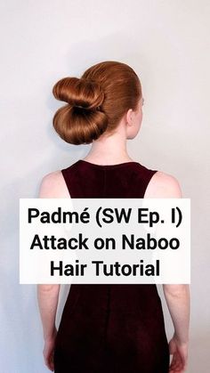 Ryan Terhune shared a post on Instagram: "Padmé's hair during the Battle of Naboo!! Boy this one took me a while to figure out 😆 A couple of tips: -I would recommend doing this with straightened or loosely curled hair to help with the structure of the loops. -Hairspray and/or styling products will help hold the shape for longer if you plan to wear this out and about! • • • #padme #padmeamidala #padmecosplay #starwars #thephantommenace #nerdyhair #starwarshair #hairtutorial #hair #buns #funhai Starwars Hairstyles Short Hair, Star Wars Hairstyles For Short Hair