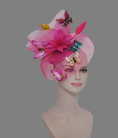 Description: - Allergy Information: All feathers are 100% Natural - Widest Width: 20cm - Widest Depth: 17cm - Material: Nylon Net, Natural Feathers - Satin covered headband, simply slip it on Royal Ascot Ceremony Fascinator, Multicolor Wedding Fascinator Headband, Headpieces For Kentucky Derby Ceremonies, Multicolor Wedding Headband Fascinator, Ceremony Headpieces For Kentucky Derby, Whimsical Fitted Headpieces For Races, Multicolor Headband Fascinator For Weddings, Fitted Whimsical Hat For Races, Fitted Whimsical Costume Hat For Races